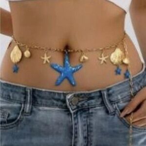 Starfish Seashell Belly Chain